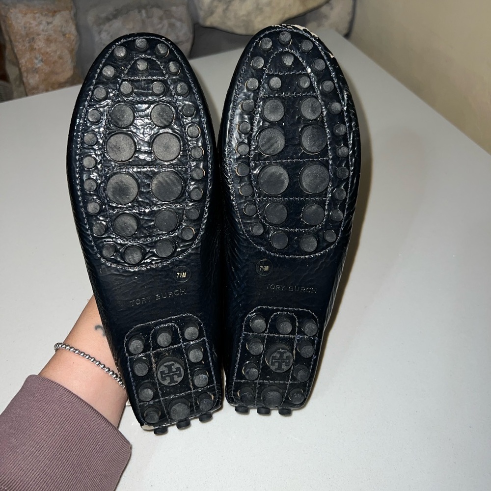 Tory Burch Kendrick Driver Loafers in Blue Size 7.5 - Picture 14 of 14